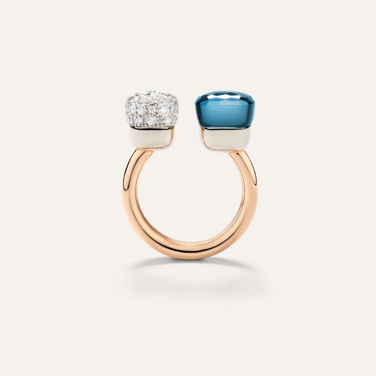 Ring Nudo London Topas und Diamanten Roségold - Pomellato - PAC4020O6WHRDB0TL