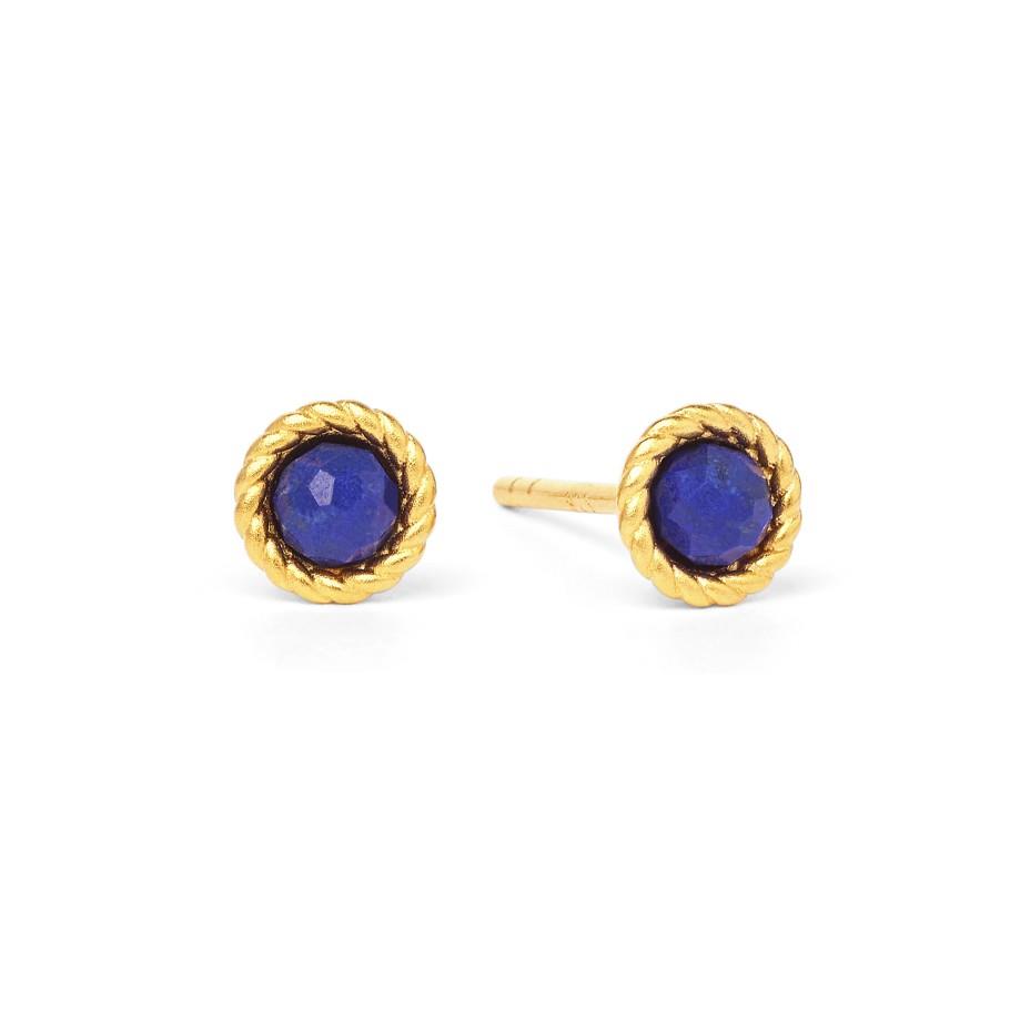 Ohrstecker Castini Lapislazuli Silber goldplattier - Bernd Wolf - 1910008236