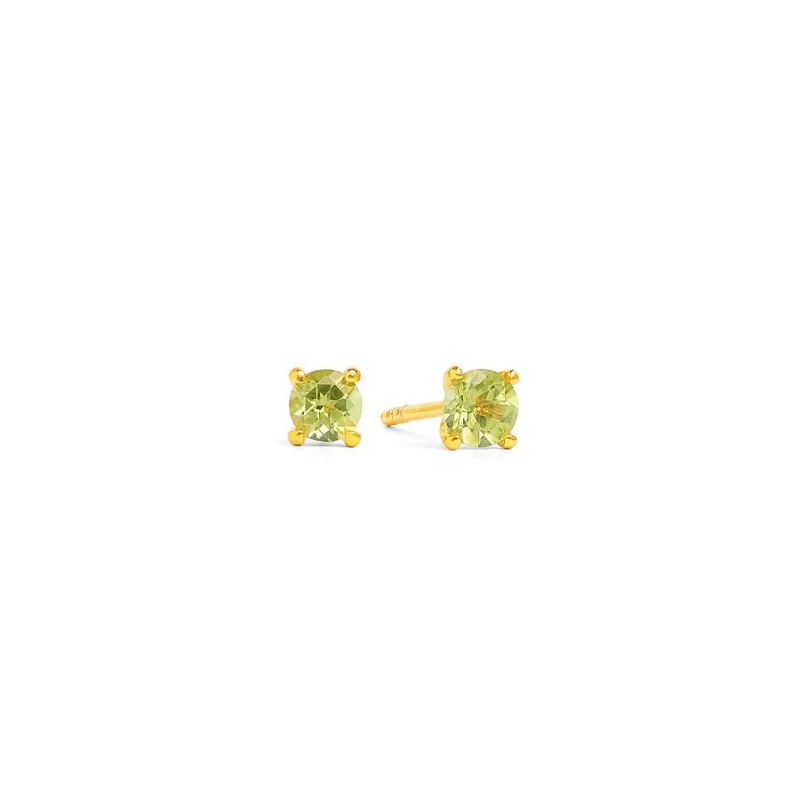 Ohrstecker Brilliani Peridot Silber goldplattiert - Bernd Wolf - 19184746