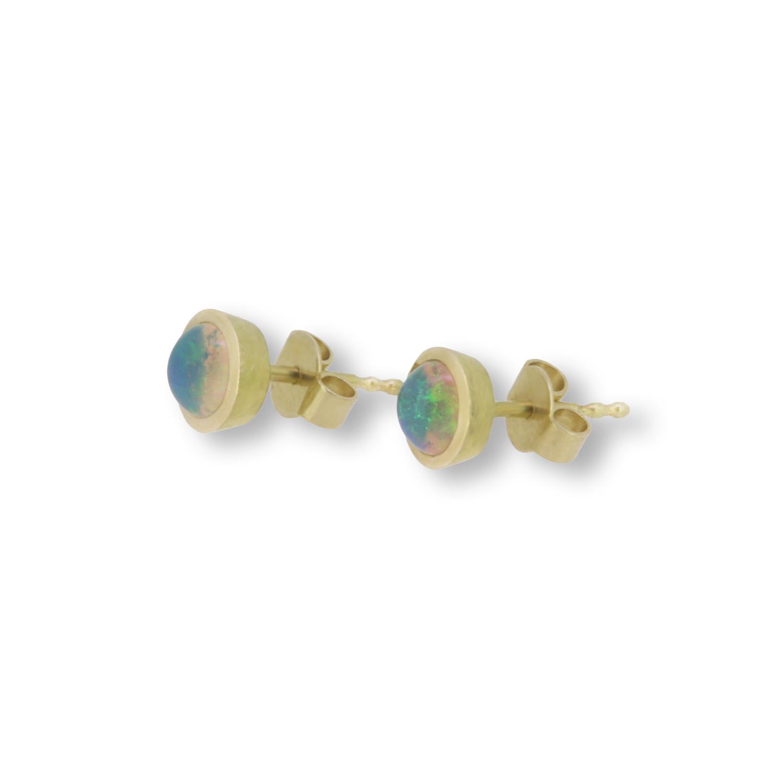 Ohrstecker Opal 18K Gelbgold - Individuelle Marken - 325brun06-1