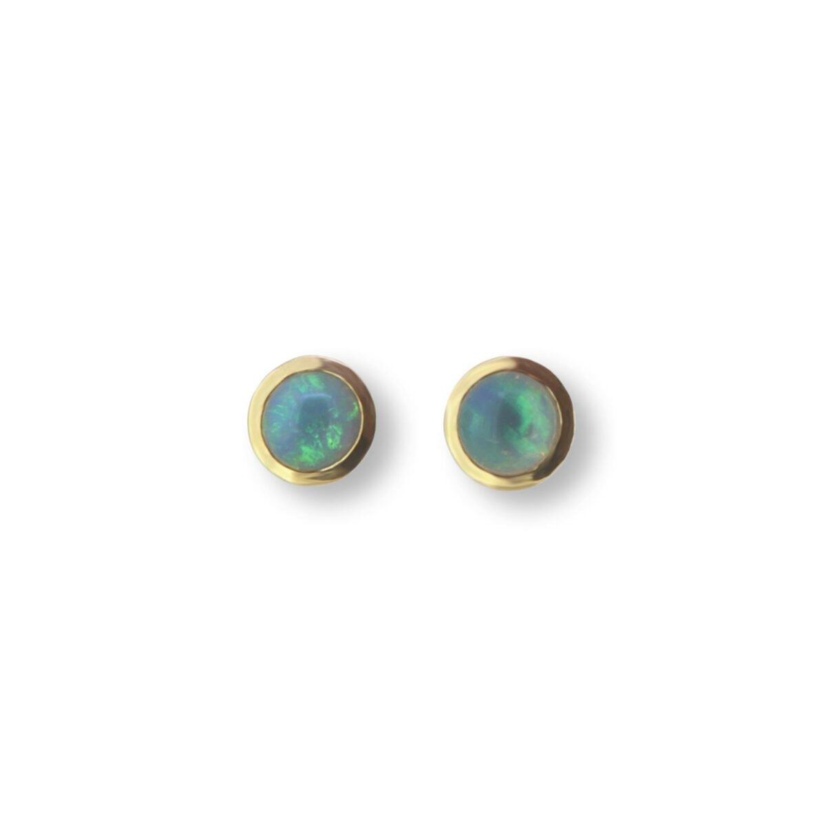 Ohrstecker Opal 18K Gelbgold - Individuelle Marken - 325brun06-1