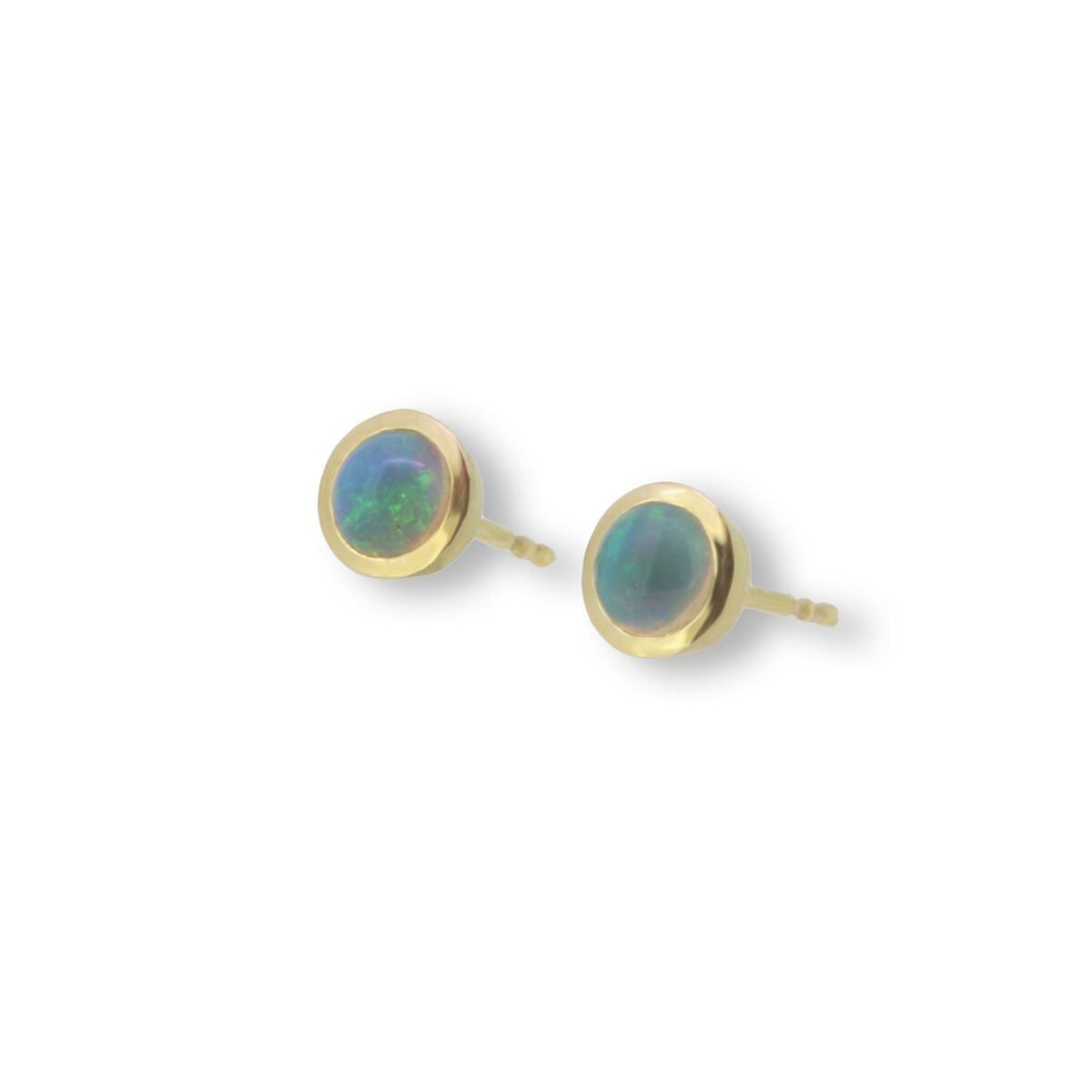 Ohrstecker Opal 18K Gelbgold - Individuelle Marken - 325brun06-1
