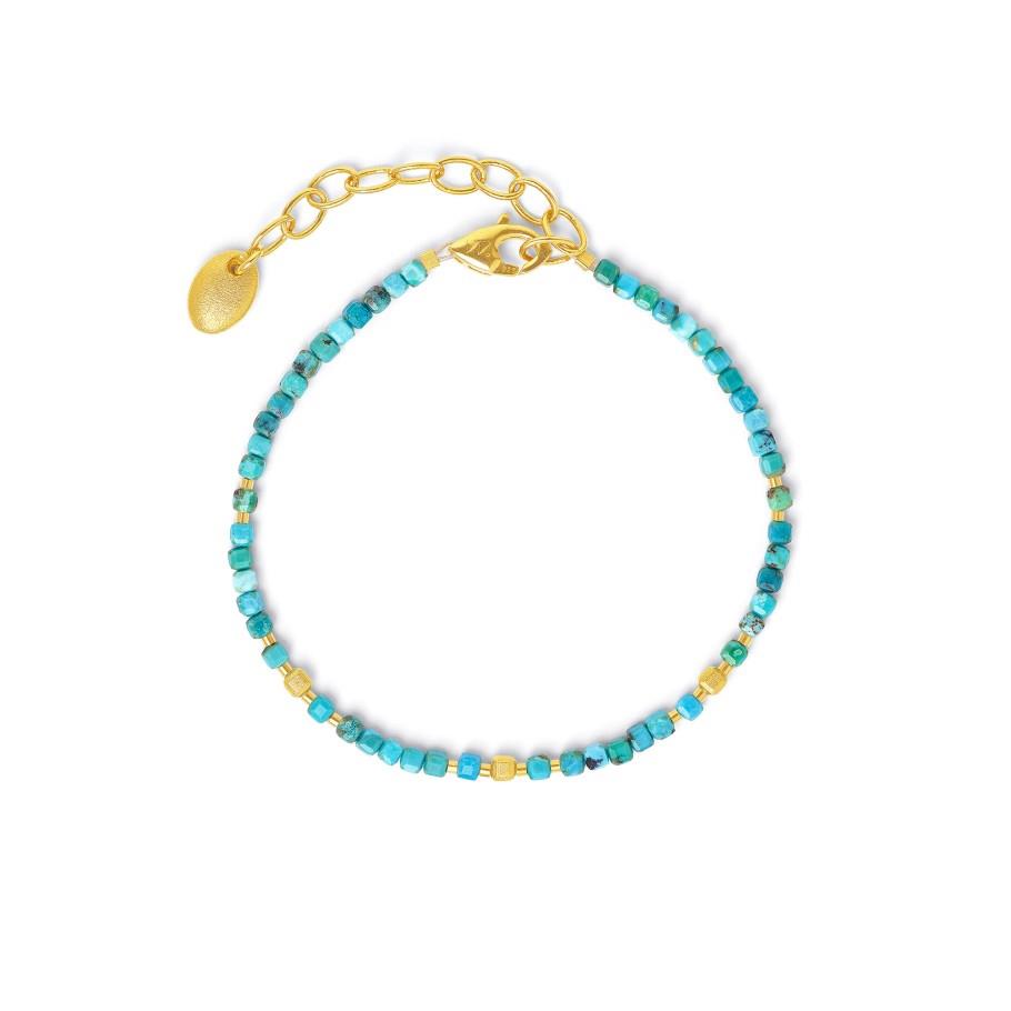 Armband Cuseni Türkis Silber goldplattiert - Bernd Wolf - 6100001256-V21