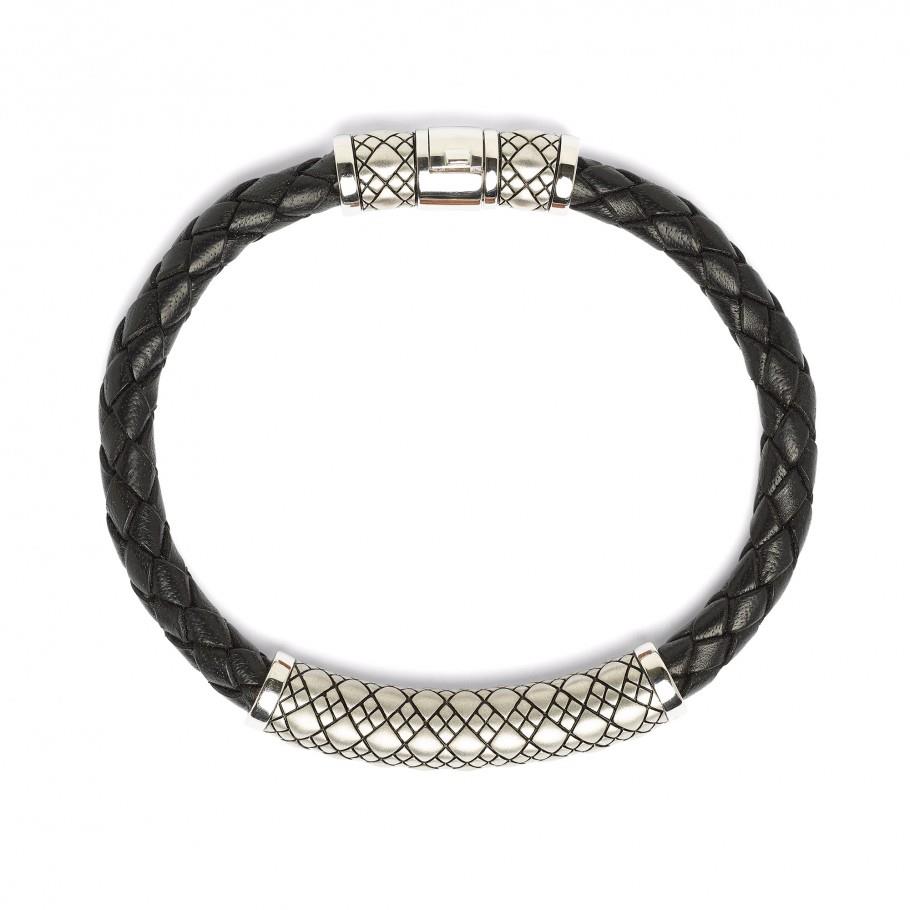 Herren Armband Cariamos Leder Silber - Bernd Wolf - 63051022