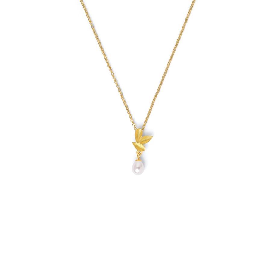 Halskette Dricia Perle Silber goldplattiert - Bernd Wolf - 8611017656-V45