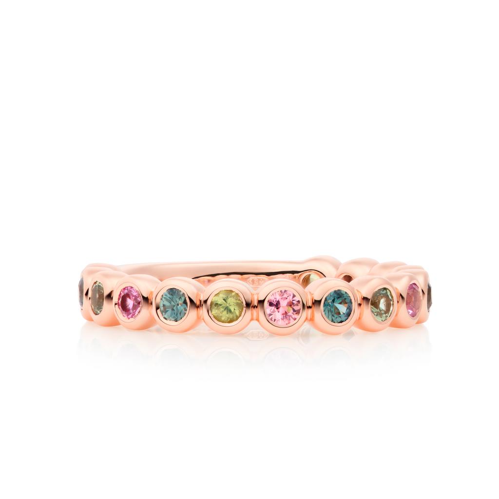 Ring Confetti Saphire 18K Roségold - Bron - 8RR4893BRAVO