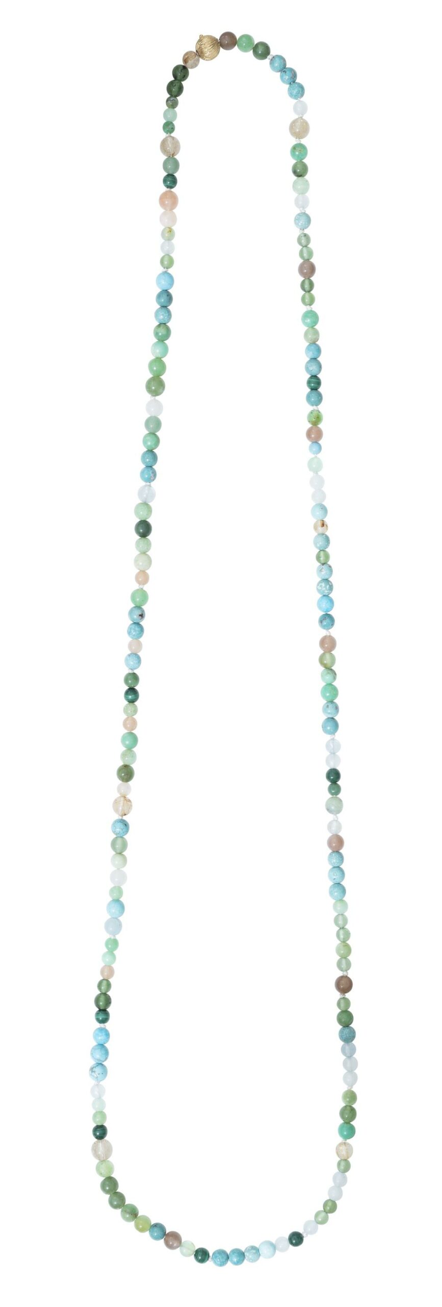 Steinkette Türkis Mondstein Aquamarin - Ole Lynggaard - D9985-001