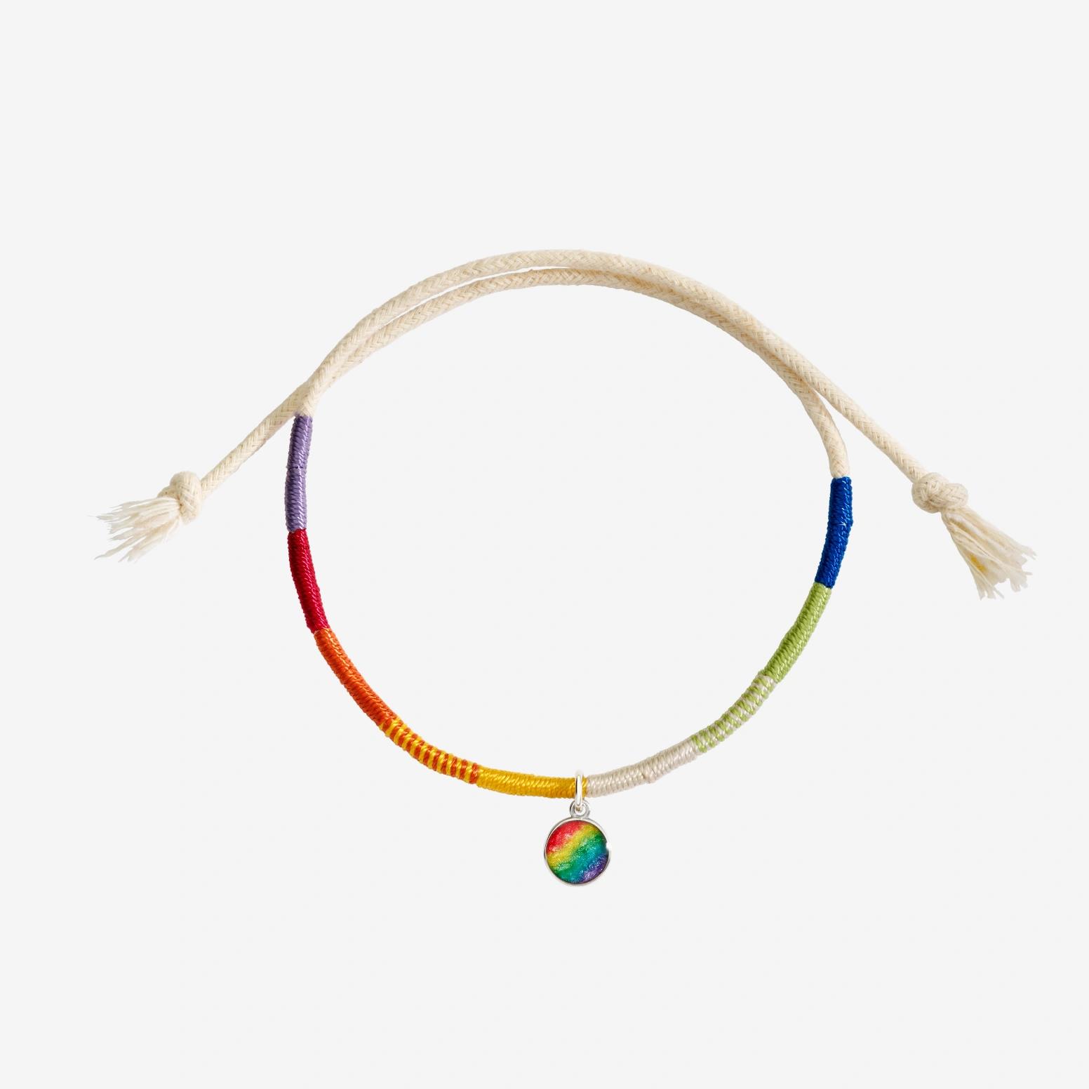 Armband LGBTQIA+ aus Silber und Emaille -  - DBC5005_LGBTQ_MX0AG