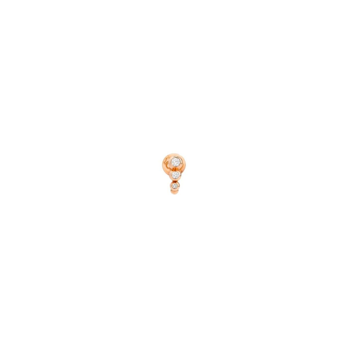 Ohrstecker Bollicine Diamanten 9K Rosegold - Dodo - DHC1001BOLLIDB09R
