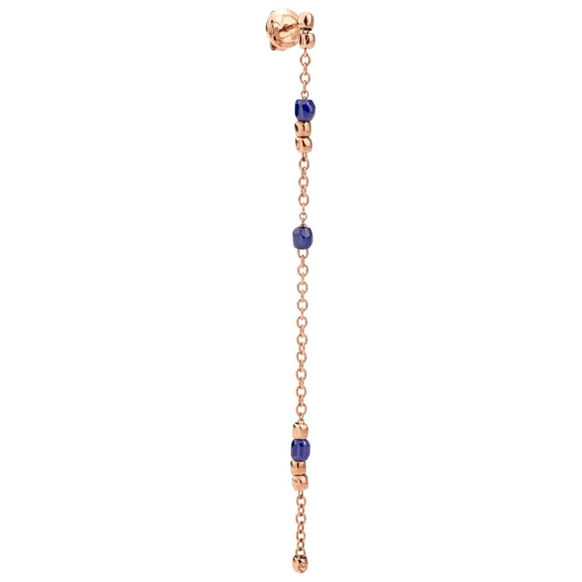 Ohrring Mini Granelli 9K Rosegold blaue Keramik - Dodo - DHC1004_GRANX_CBL9R
