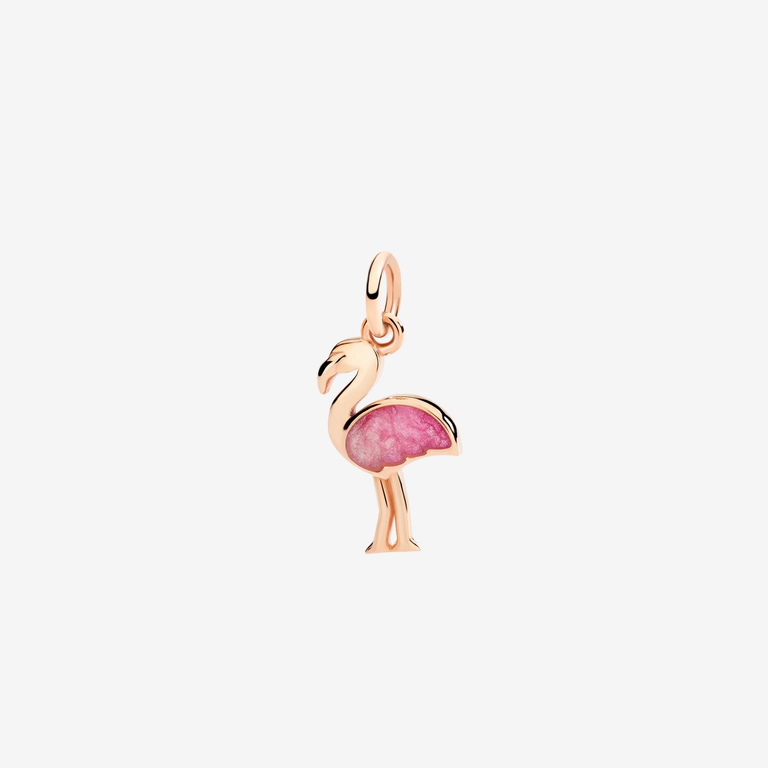Anhänger Flamingo aus Roségold und Emaille - Dodo - DMC5012_PHENI_ERS9R