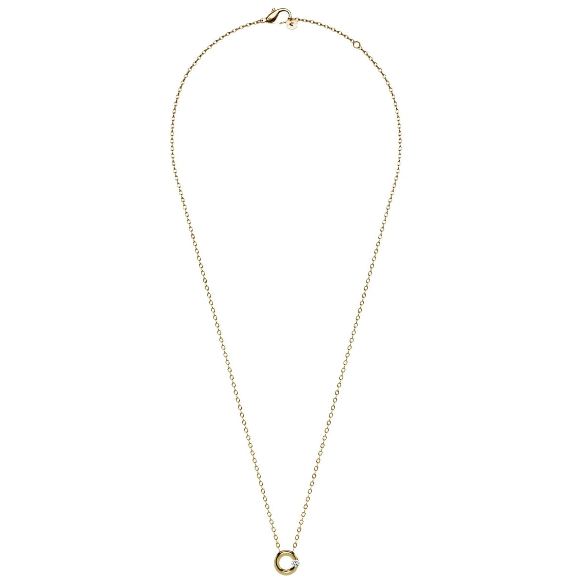 Halskette Spannring 0,03ct 18K Gelbgold 50cm - Niessing - N413924gg