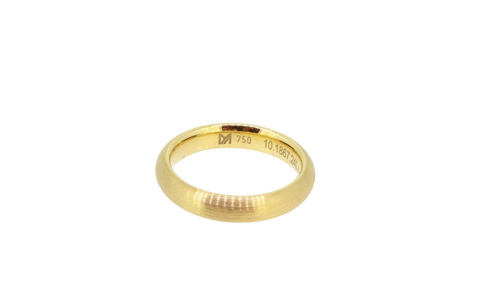 Ring Meister halbrund 18K Gelbgold - Meister - 10.1867.140