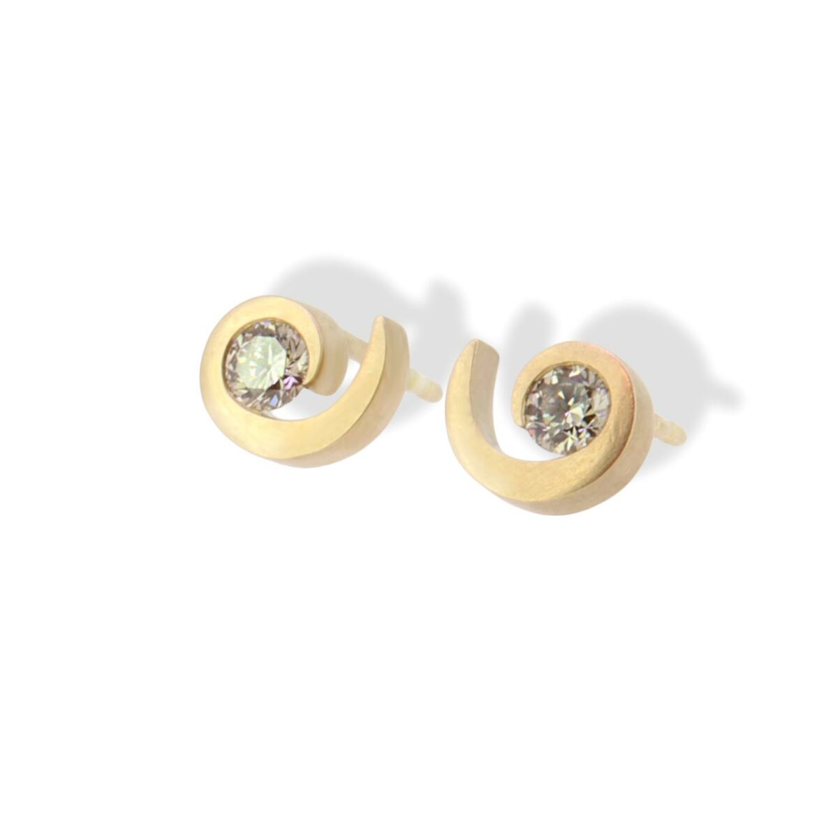 Ohrstecker Sternschnüppchen Brillant 18K Roségold - Angela Hübel - 5064