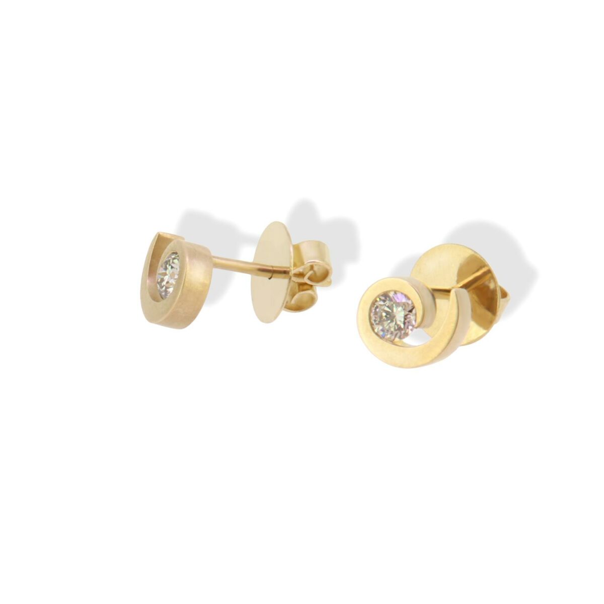 Ohrstecker Sternschnüppchen Brillant 18K Roségold - Angela Hübel - 5064