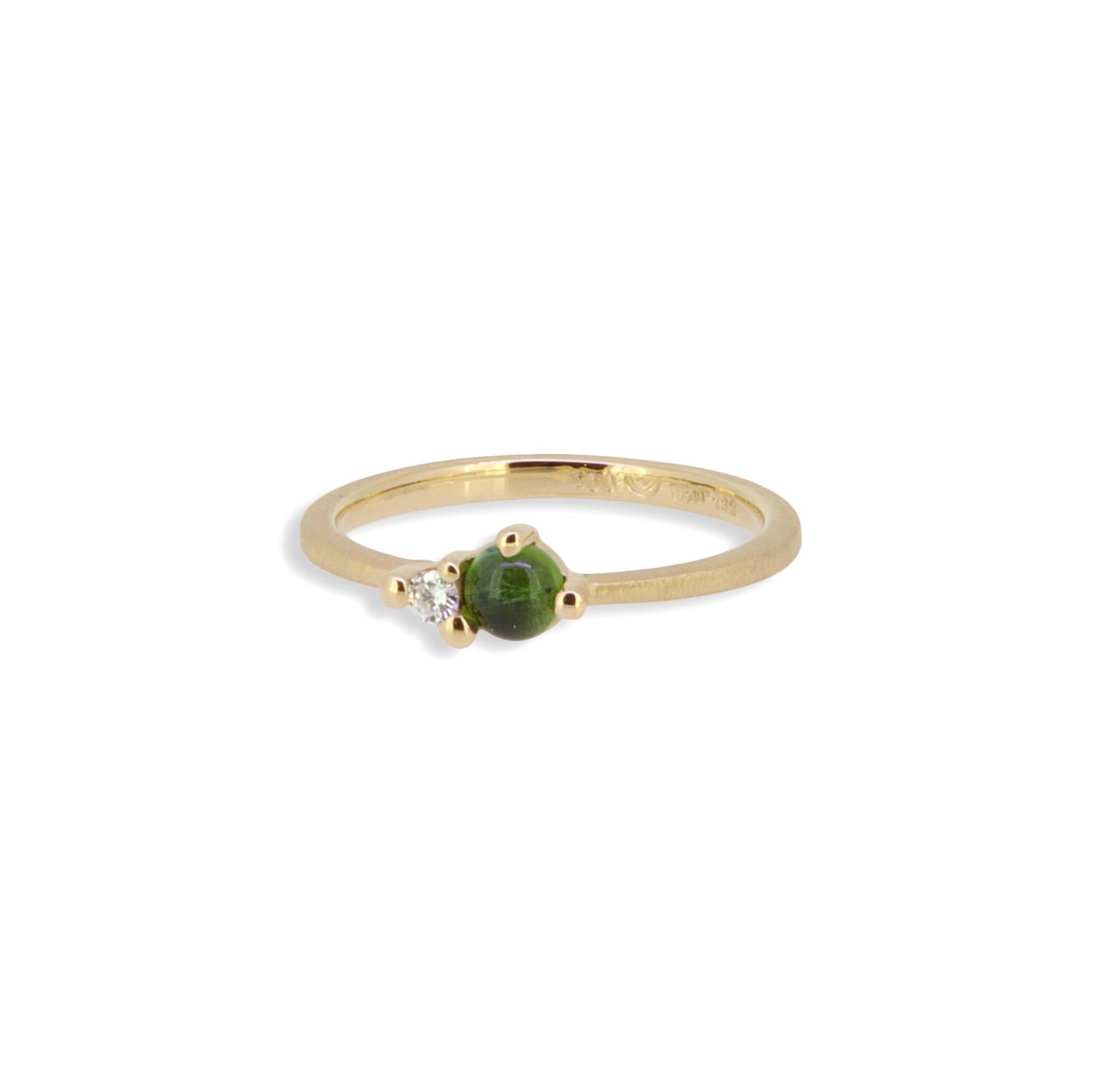 Ring Stellini Turmalin Diamant 14K Gelbgold - Noen - 51144003GG