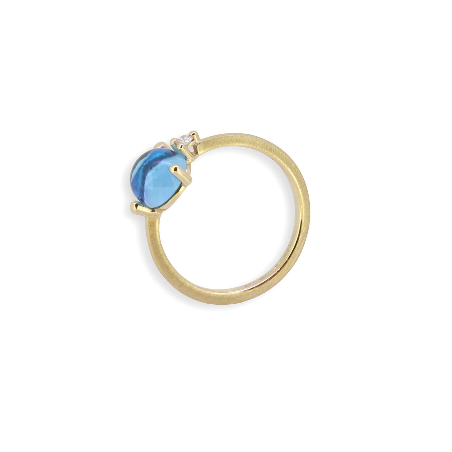 Ring Stellini Swiss Topas Diamanten 14K Gold - Noen - 51146003GG