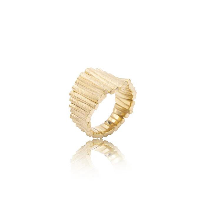 Ring Forest medium 925 Silber goldplattiert - Noen - 92194