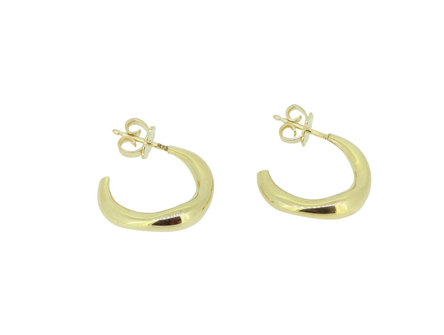 Creolen Closed 925 Silber Gold plattiert - Noen - 96186