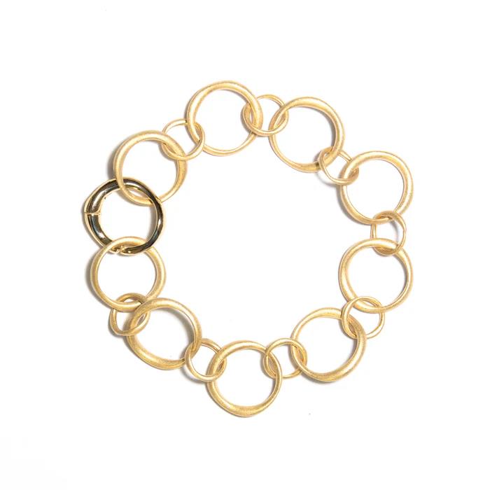 Armband closed klein 925 Silber goldplattiert - Noen - 97114
