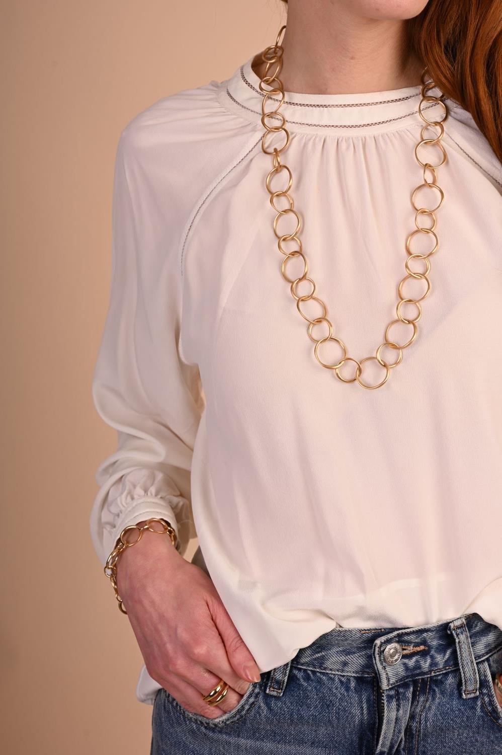 Kette Closed 925 Silber goldplattiert - Noen - 97116