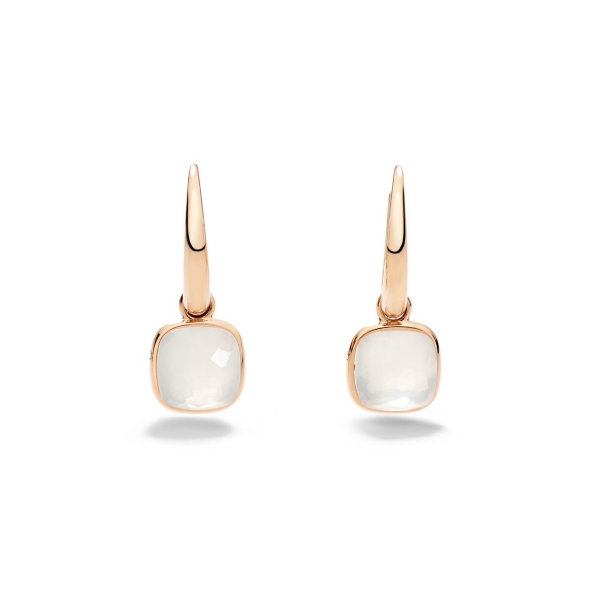 Ohrringe Nudo Mini Milky Quarz Diamanten - Pomellato - POC5020O700000QLT