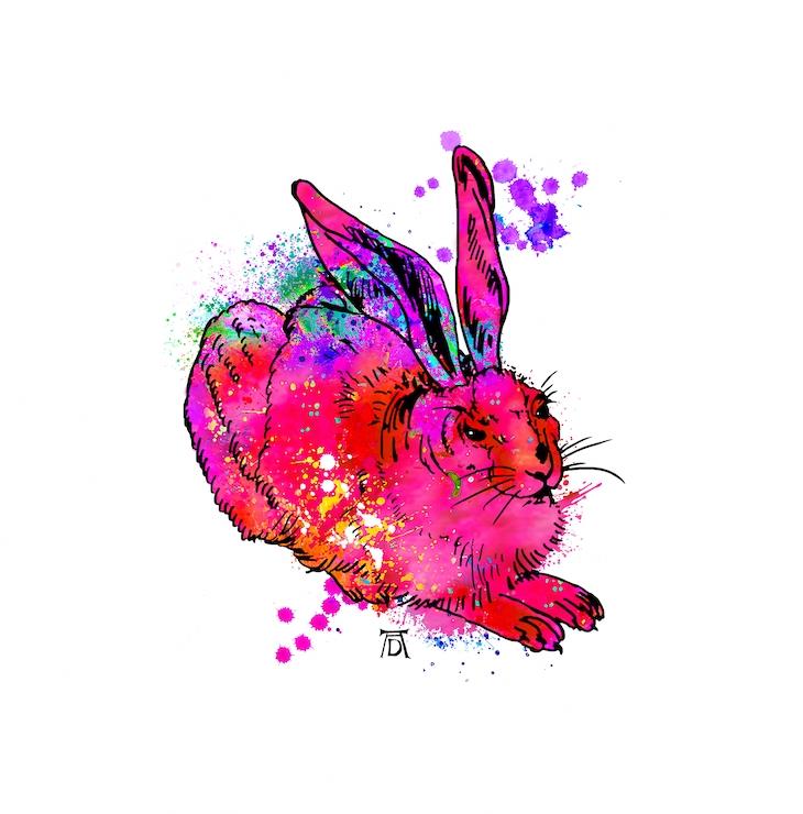 Osterhase pink - Osten, Birgit - k-BO130