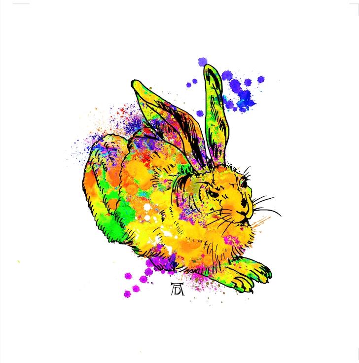 Osterhase gelb - Osten, Birgit - k-BO133