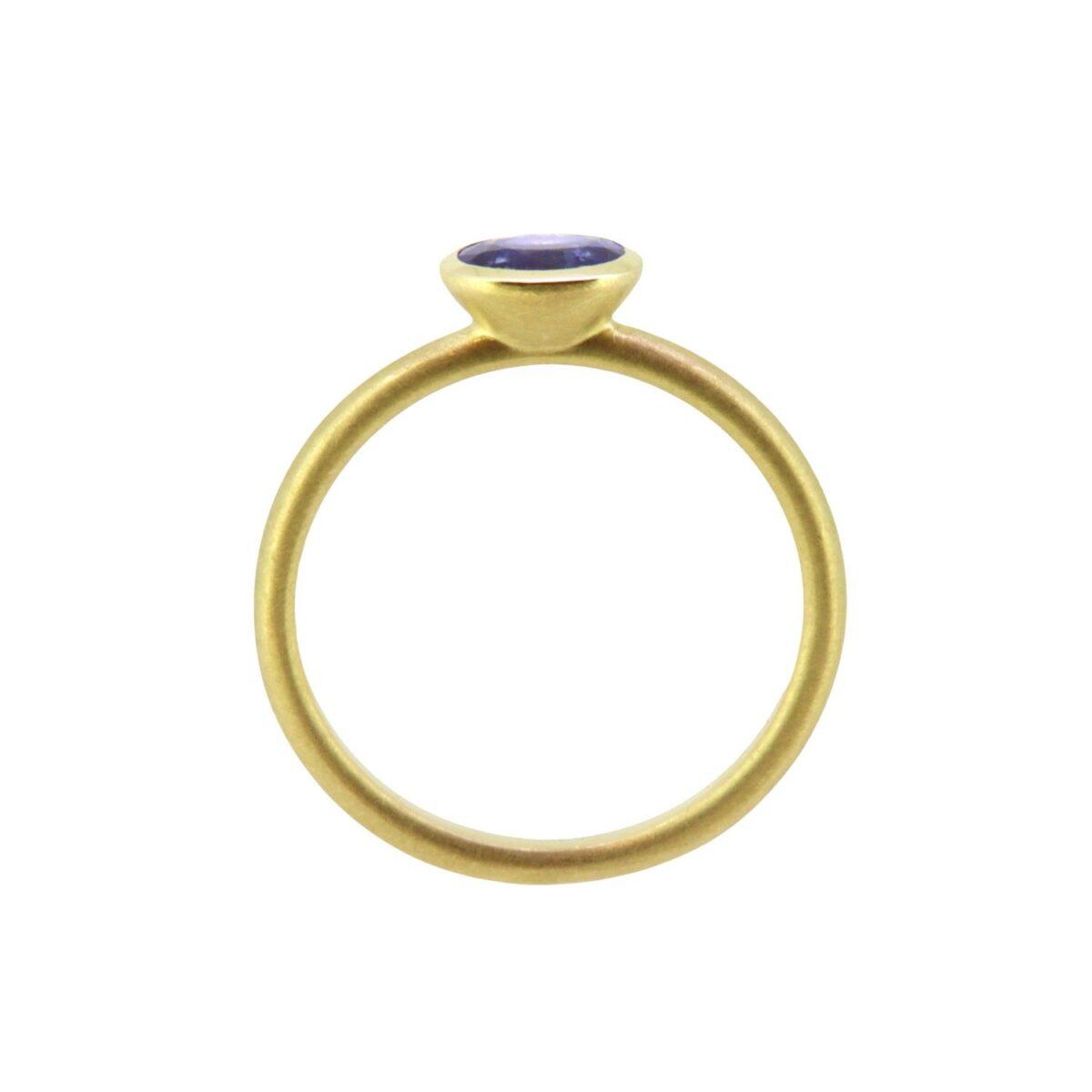 Ring Tansanit 18K Gelbgold - Individuelle Marken - 01726-012