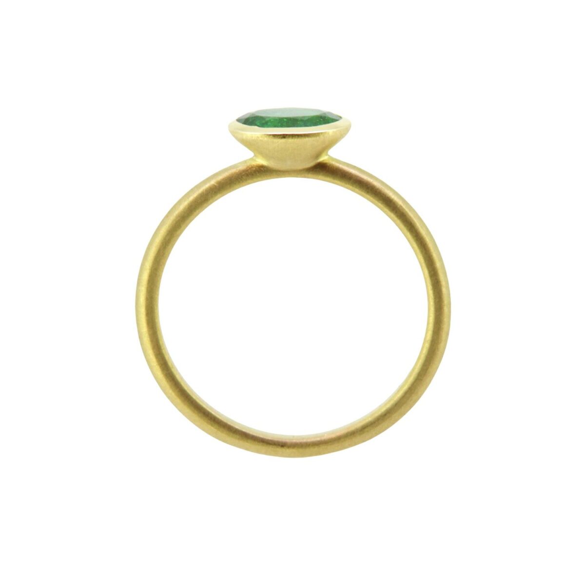 Ring Tsavorit 18K Gelbgold - Individuelle Marken - 01727-017
