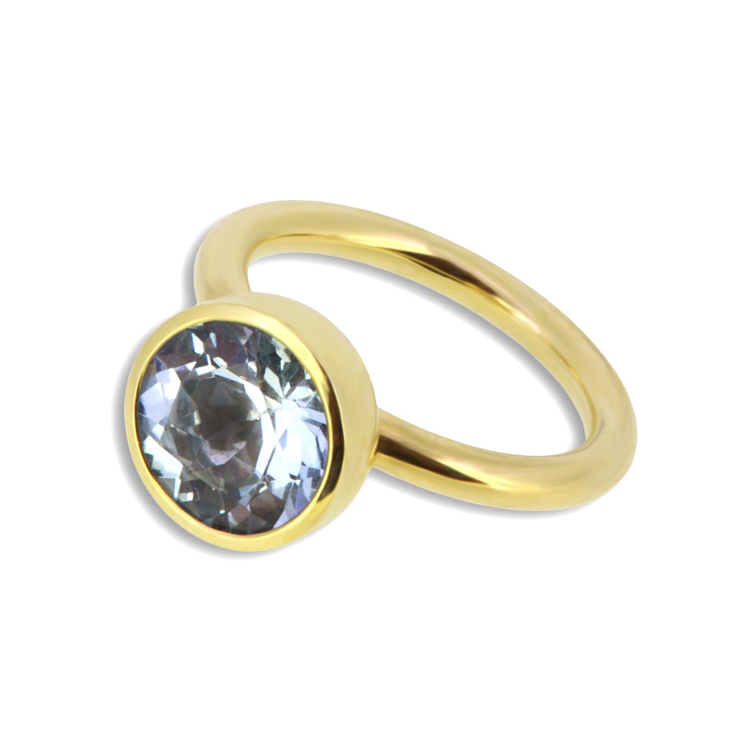 Ring Twiggy 10mm Aquamarin 18K Gelbgold - Georg Spreng - 321spre07-1A