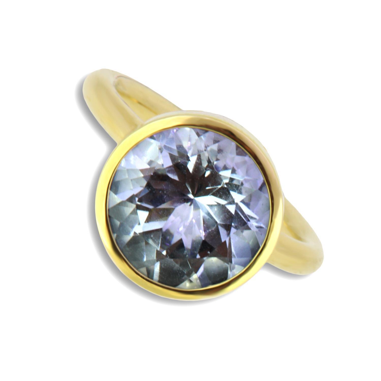 Ring Twiggy 12mm Aquamarin 18K Gelbgold - Georg Spreng - 321spre07-2A