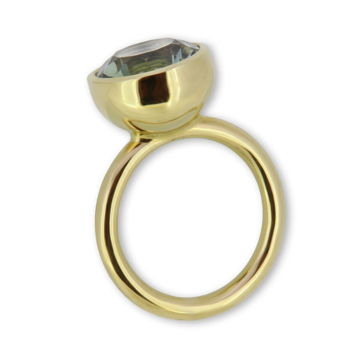 Ring Twiggy 12mm Citrin 18K Gelbgold - Georg Spreng - 321spre07-3A