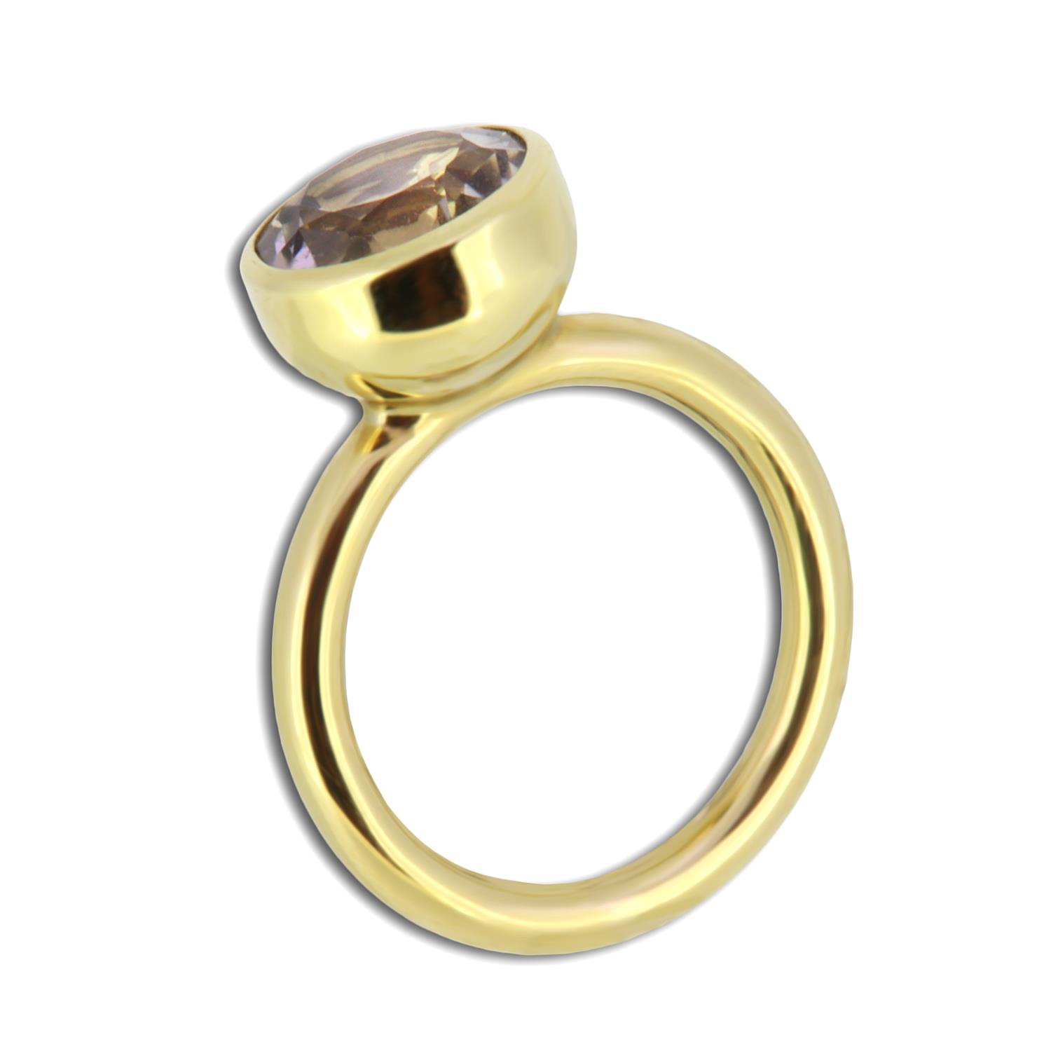 Ring Twiggy Rauchquarz 18K Gelbgold - Georg Spreng - 416spre10-5