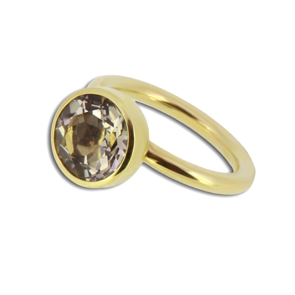 Ring Twiggy Rauchquarz 18K Gelbgold - Georg Spreng - 416spre10-5