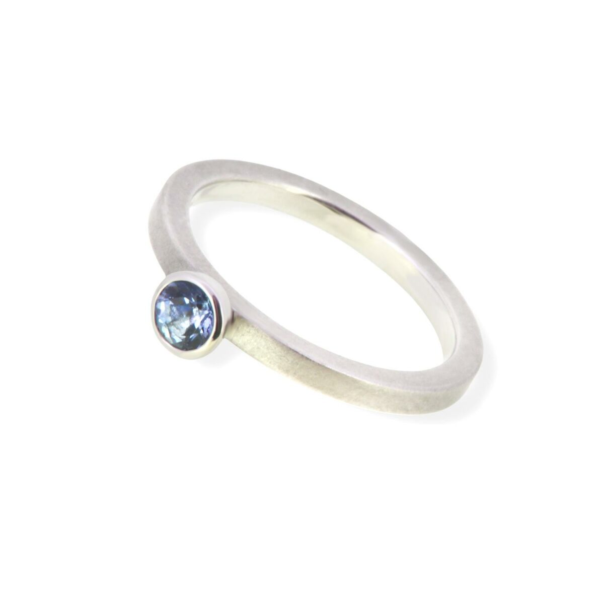 Ring Aquamarin blau Platin 950 - Georg Spreng - 419spre03-6