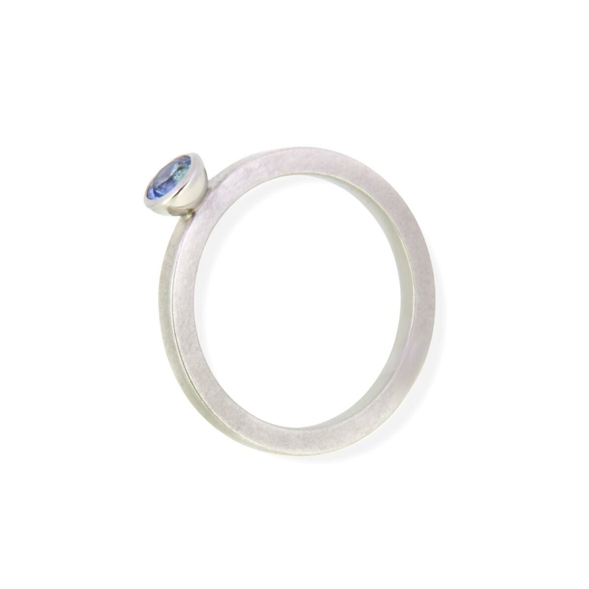 Ring Aquamarin blau Platin 950 - Georg Spreng - 419spre03-6