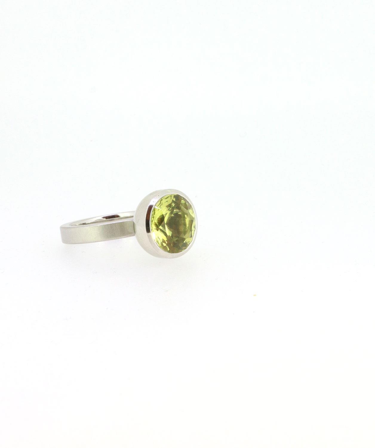 Ring Blub 12mm Lemoncitrin Platin - Georg Spreng - 420spre12-6A