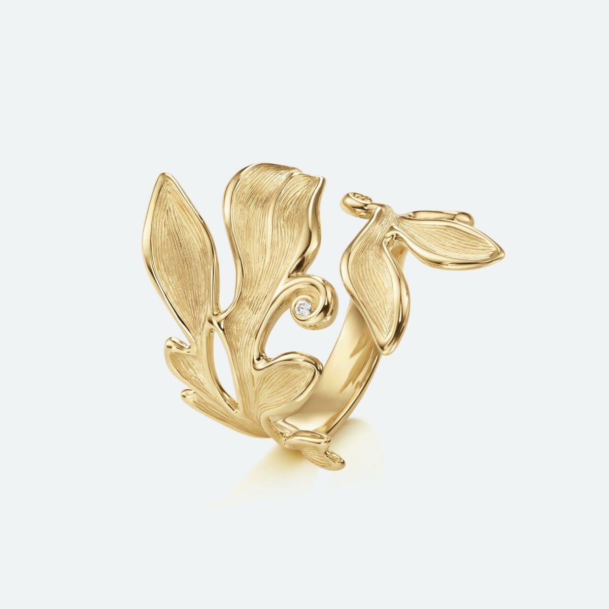 Ring Forest mit Brillant 18K Gelbgold - Ole Lynggaard - A3095-401