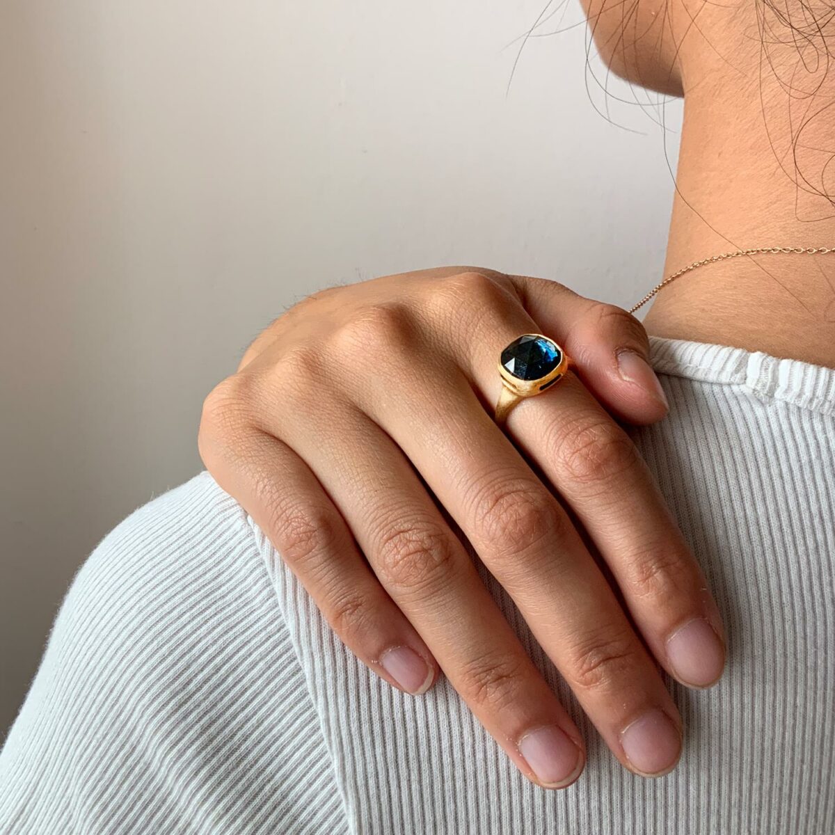 Ring Jaipur London Blue Topas 18K Gelbgold - Marco Bicego - AB616TPL01