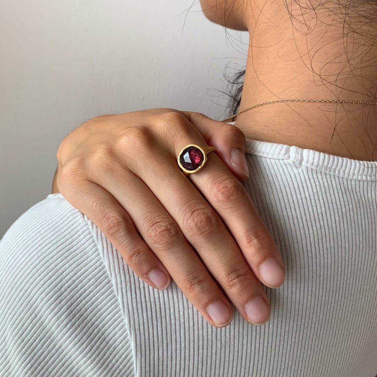 Ring Jaipur Turmalin rosa 18K Gelbgold - Marco Bicego - AB616TR01