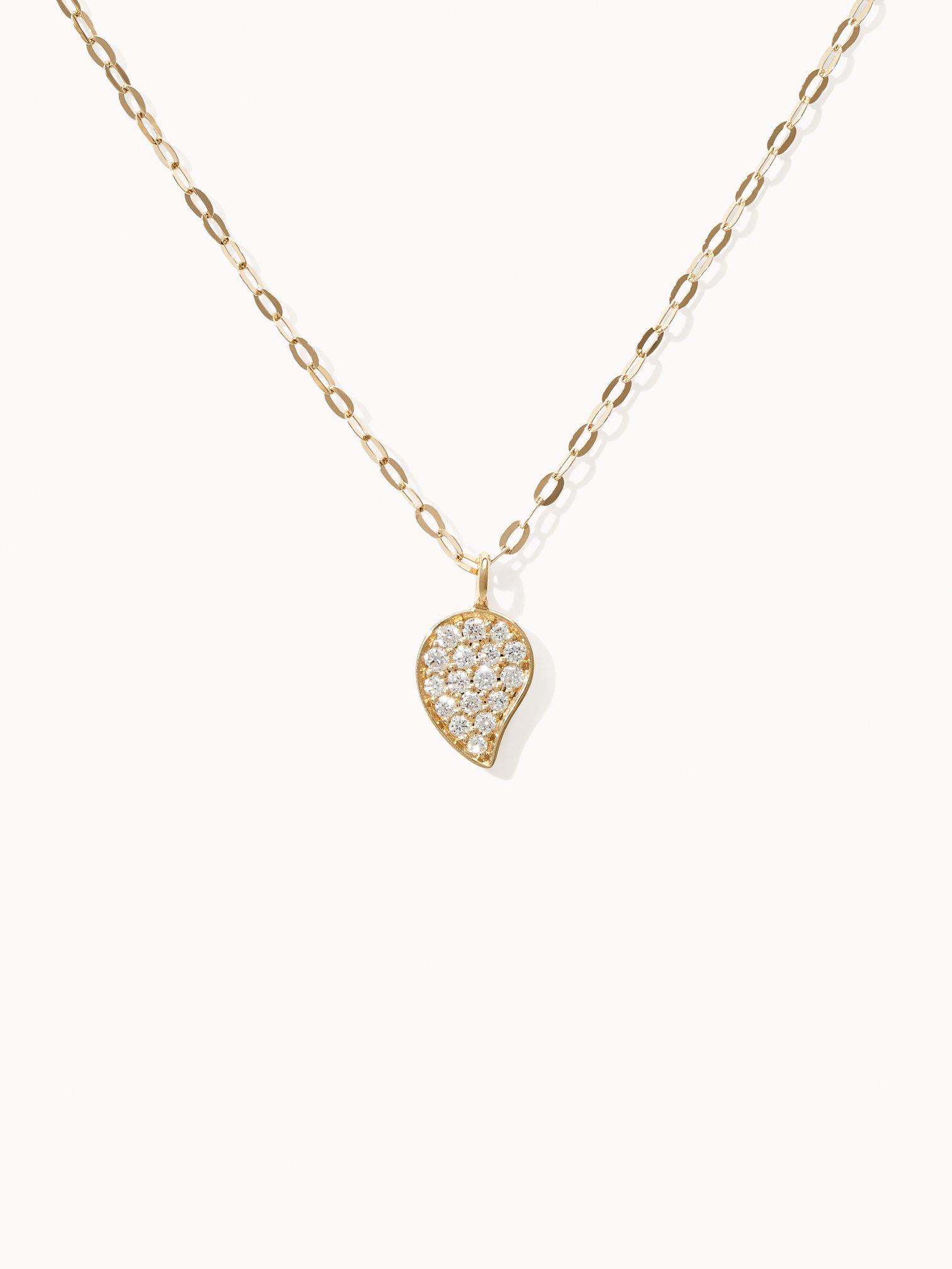 Kette Sparkle Drop Diamant 18K Gelbgold - Tamara Comolli - C-Spa-1-Dr-p-yg-45