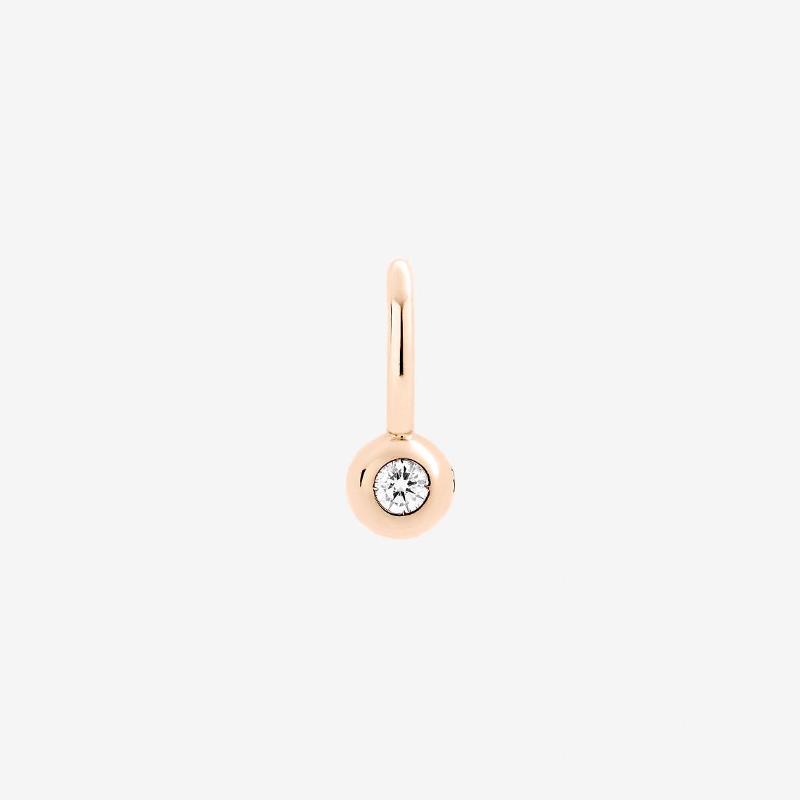 Anhänger Bollicine weißer Brillant 9K Roségold - Dodo - DMC4001_BOLLI_DB09R