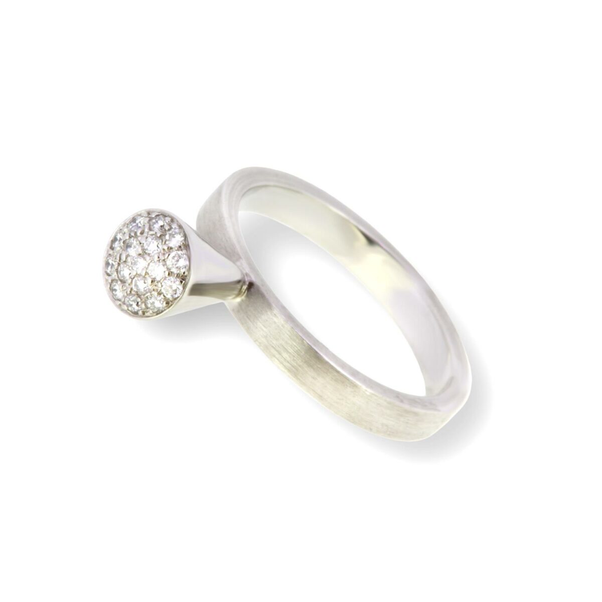 Ring Palladiumweißgold Brillanten - GalerieVoigt - E4R55716