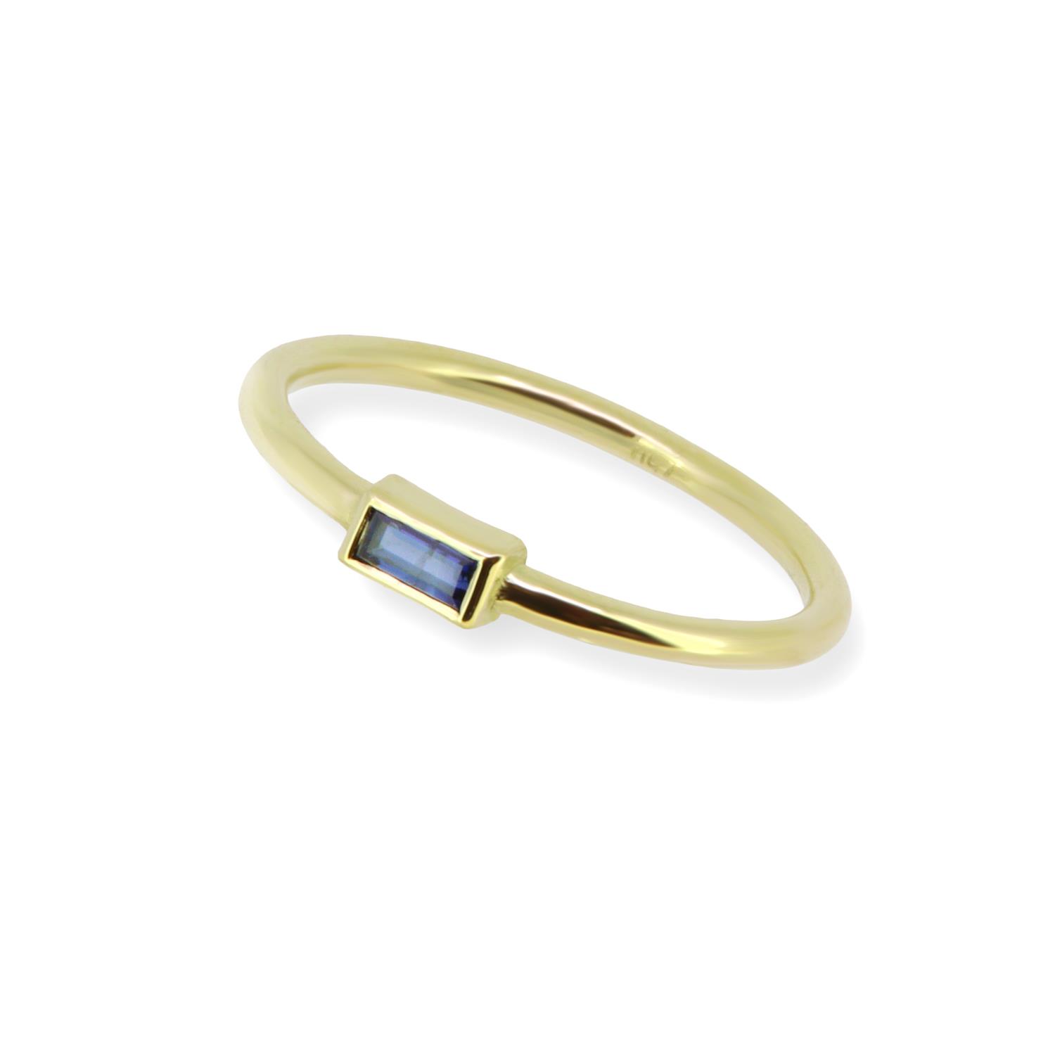Ring Saphir blau 18K Gelbgold - Lefteris Margaritis - RG0236S