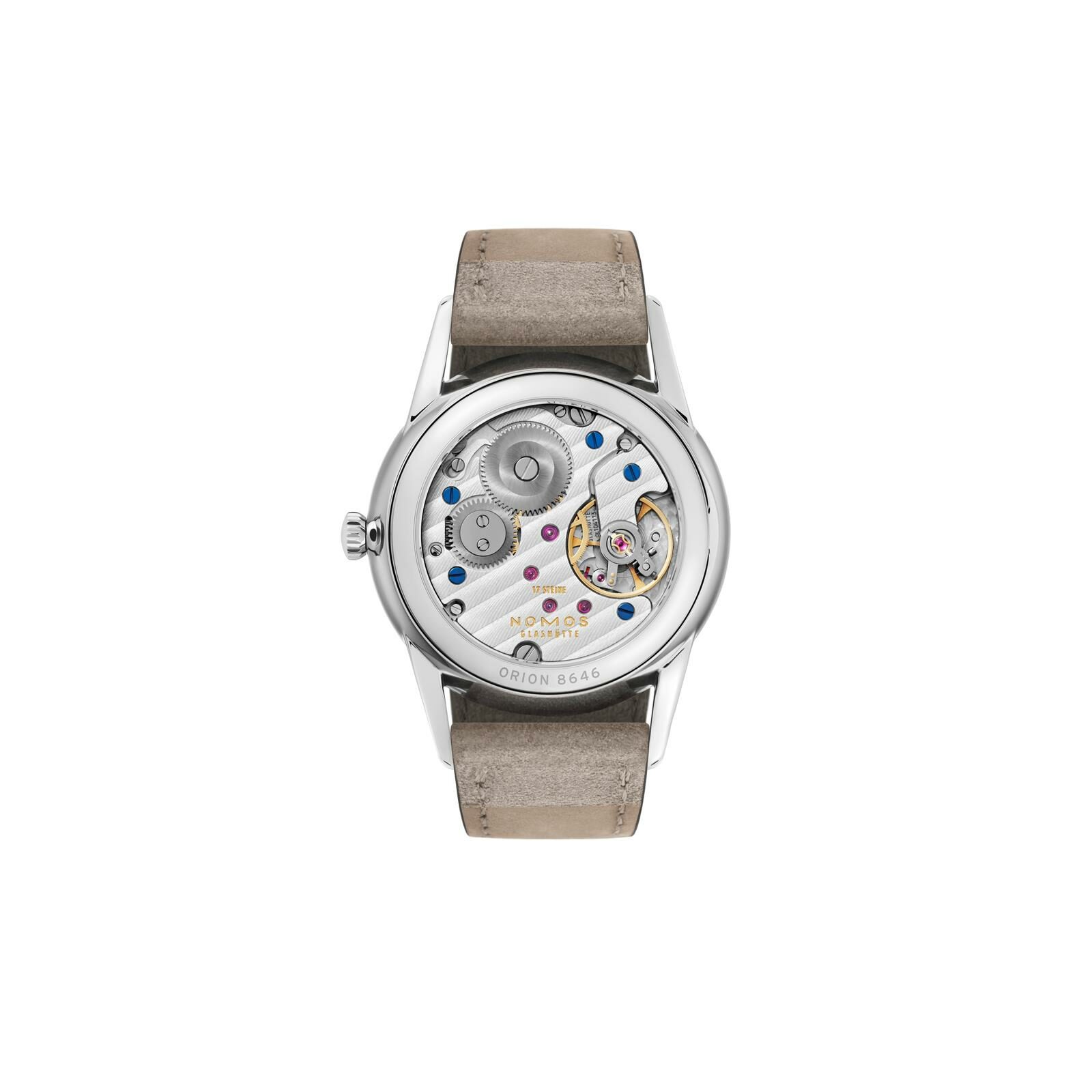 325 Orion rosé 33mm Glasboden - NOMOS Glashütte - U-325