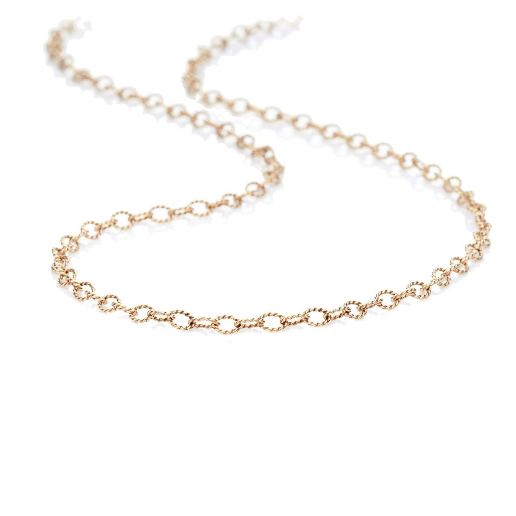 Kette Anker weit kordiert 18K Roségold 45cm - Brigitte Adolph - XS-chain-RG-45