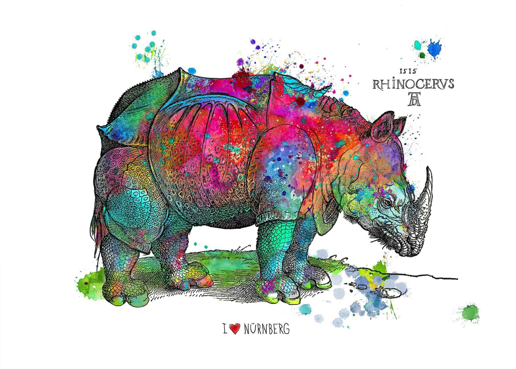 Happy Rhino, pink - Osten, Birgit - k-BO135