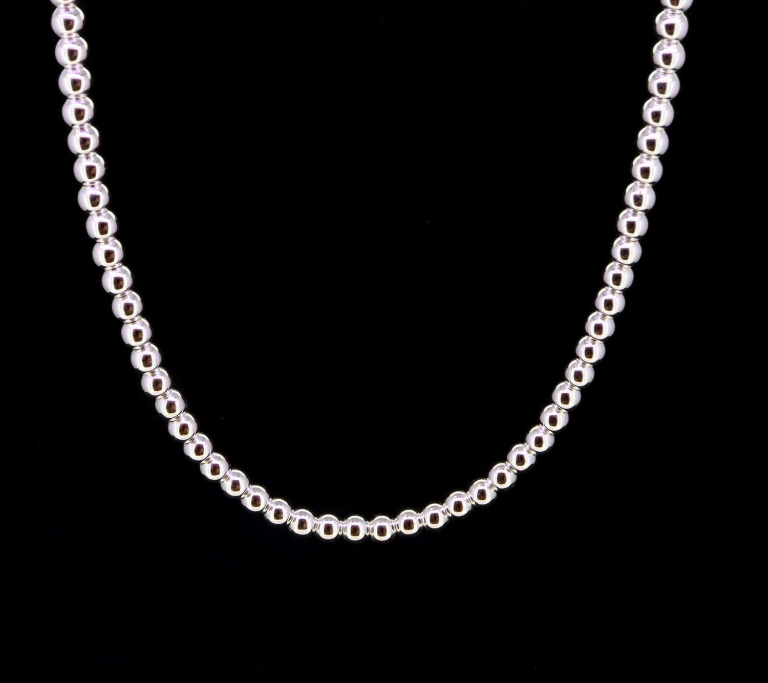 Kugelcollier 925 Silber 4mm - Emil Brenk - 918.3490.44
