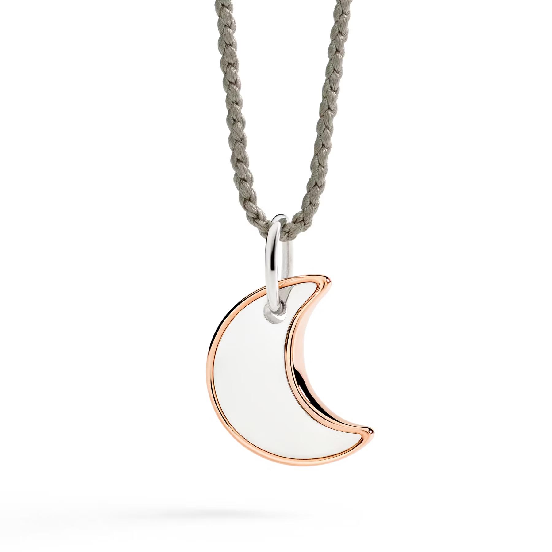 Anhänger Mond XL Roségold Silber - Dodo - DMC5022MOONL0009A